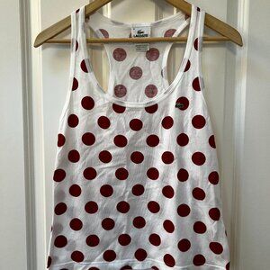 LACOSTE Polka Dot Tank Top